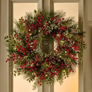 Hollyberry - 26" Wreath Prelit - image 2