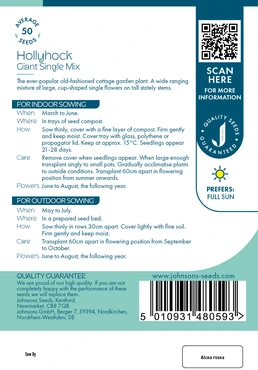 Hollyhock Giant Single Mix - image 2