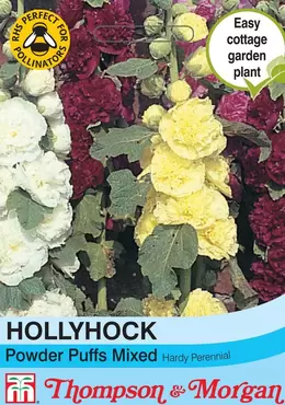 Hollyhock Powder Puffs Mixed