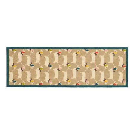 Howler & Scratch Patterned Bright Doggie Runner 50x150 - image 1