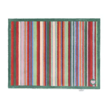 Hug Rug Bright Green Stripes 65x85 - image 1