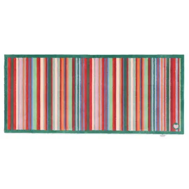 Hug Rug Bright Green Stripes Runner 65x150 - image 1