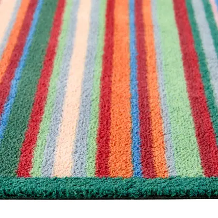 Hug Rug Bright Green Stripes Runner 65x150 - image 3