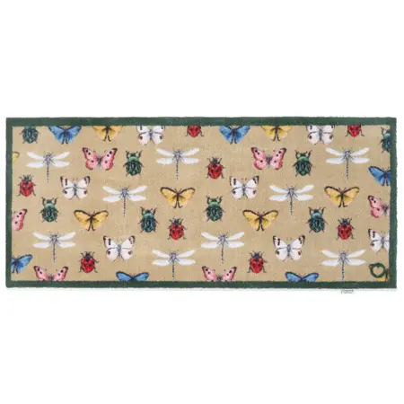 Hug Rug Bugs & Butterflies Beige Runner 65x150 - image 1