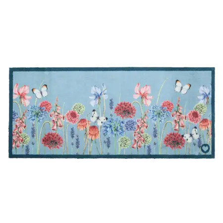 Hug Rug Butterfly Garden Blue Runner 65x150 - image 1