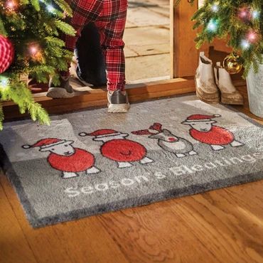 Hug Rug Christmas Herdy Seasons Bleating 65x85 - image 2