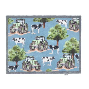 Hug Rug Farmyard Tractors & Cows 65x85 - image 1