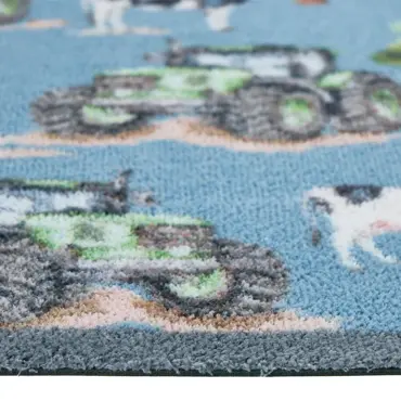 Hug Rug Farmyard Tractors & Cows 65x85 - image 3
