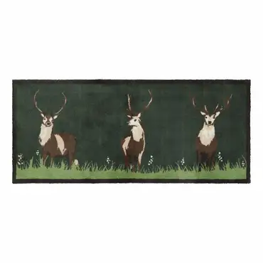 Hug Rug Green Deer Runner 65x150