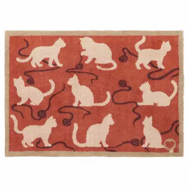 Hug Rug Kitty Cat Rust 65x85 - image 1