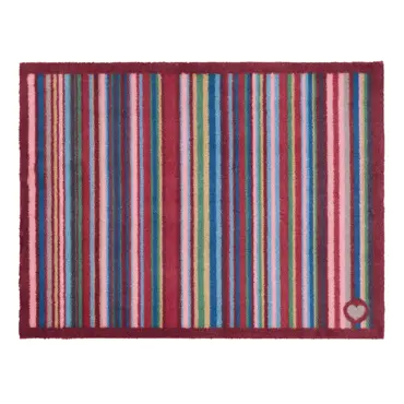 Hug Rug Multi Stripe Red 65x85