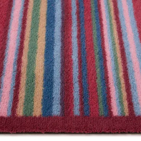 Hug Rug Multi Stripe Red Runner 65x150 - image 3