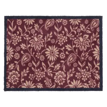 Hug Rug Paisley Floral Burgundy 65x85