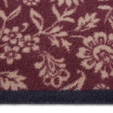 Hug Rug Paisley Floral Burgundy 65x85 - image 3