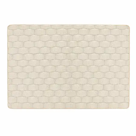 Hug Rug Sculptured Washable Basketweave Ivory 65x85 - image 1