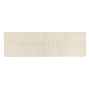 Hug Rug Sculptured Washable Basketweave Ivory 67x150 - image 2