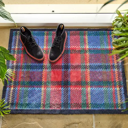 Hug Rug Tartan Red/Blue 50x75 - image 2
