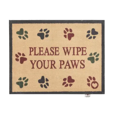 Hug Rug Wipe Your Paws Beige 65x85 - image 1