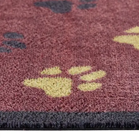 Hug Rug Wipe Your Paws Burgundy 65x85 - image 3