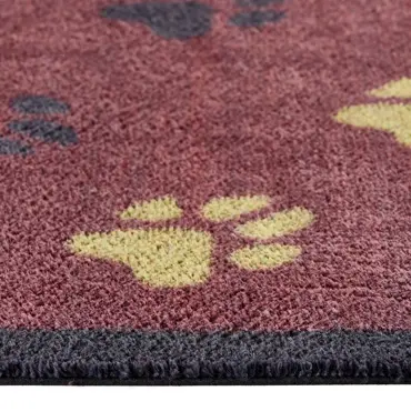 Hug Rug Wipe Your Paws Burgundy 65x85 - image 3
