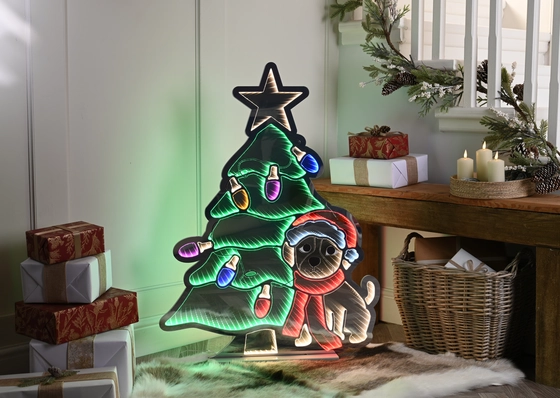 Infinity Christmas Tree With Dog 90cm  - image 2