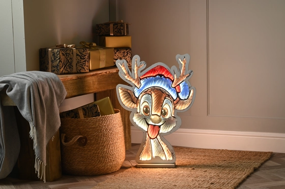 Infinity Cute Reindeer With Hat 60cm 