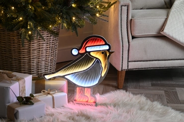 Infinity Light Robin Red Boots-Wooden Base 40cm  - image 2