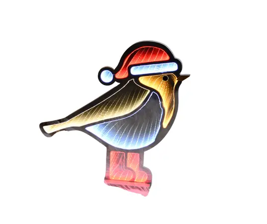 Infinity Light Robin Red Boots-Wooden Base 40cm  - image 1