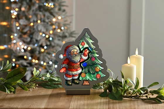 Infinity Santa And Tree 20cm
