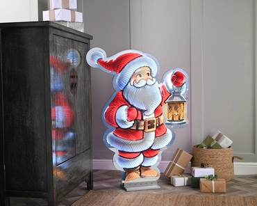 Infinity Santa With Lantern 120cm