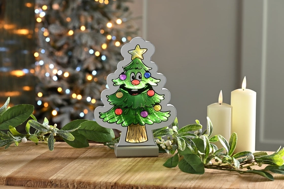 Infinity Smiling Xmas Tree 22cm 