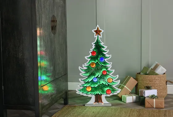 Infinity Tree With Baubles 90cm