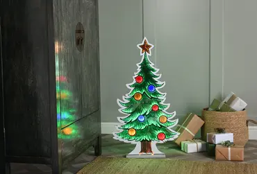 Infinity Tree With Baubles 90cm