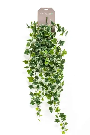 Ivy Hanging Bush 100cm Green/White