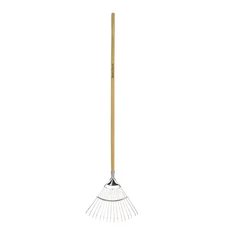 Kent & Stowe Stainless Steel Long Handled Lawn Rake - image 1