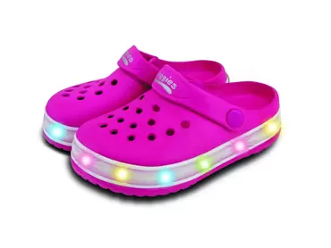 Kids Light-up Cloggies Pink Size 12