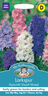 Larkspur Hyacinth Dwarf Mixed - image 1