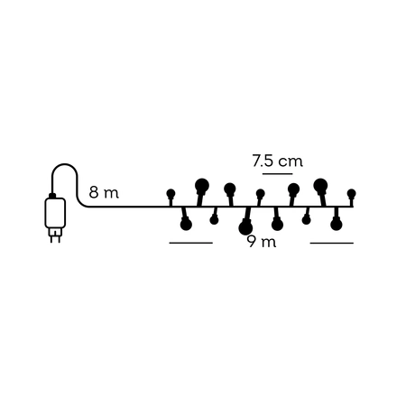 LED Cherry Lights Multicolour 9M - image 5