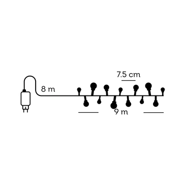 LED Cherry Lights Multicolour 9M - image 5