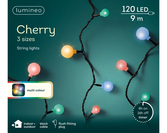 LED Cherry Lights Multicolour 9M - image 3