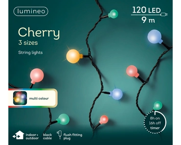 LED Cherry Lights Multicolour 9M - image 3