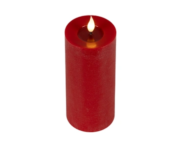 LED realistic wick candle wax pit on top w resin fire flame effect BO indoor - image 4