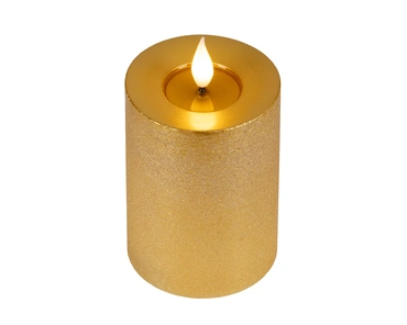 LED realistic wick candle wax pit on top w resin fire flame effect BO indoor - image 4