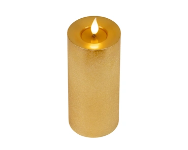 LED realistic wick candle wax pit on top w resin fire flame effect BO indoor - image 4