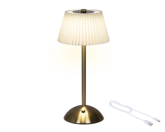 Led Rechargeable Table Lamp Plastic Steady Bo Indoor - image 1