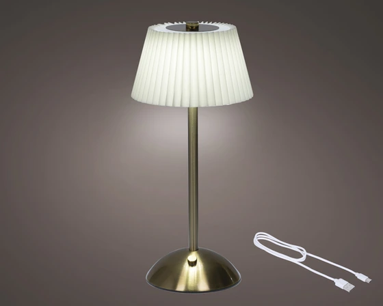 Led Rechargeable Table Lamp Plastic Steady Bo Indoor - image 3