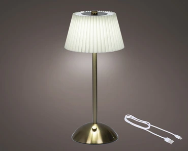 Led Rechargeable Table Lamp Plastic Steady Bo Indoor - image 3