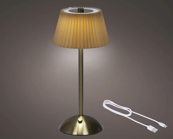 Led Rechargeable Table Lamp Plastic Steady Bo Indoor - image 3