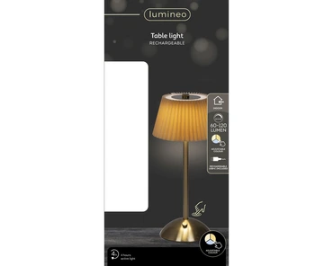 Led Rechargeable Table Lamp Plastic Steady Bo Indoor - image 5