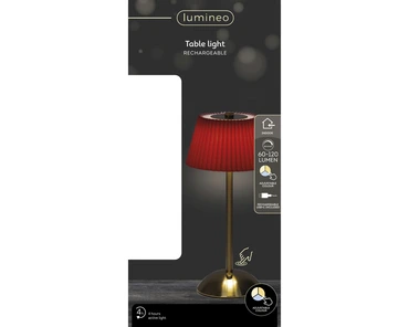 Led Rechargeable Table Lamp Plastic Steady Bo Indoor - image 4